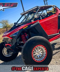 rzr pro r with forged bead lock wheels in red