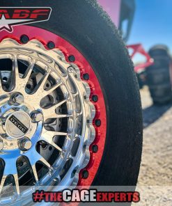 rzr pro r with forged bead lock wheels in red