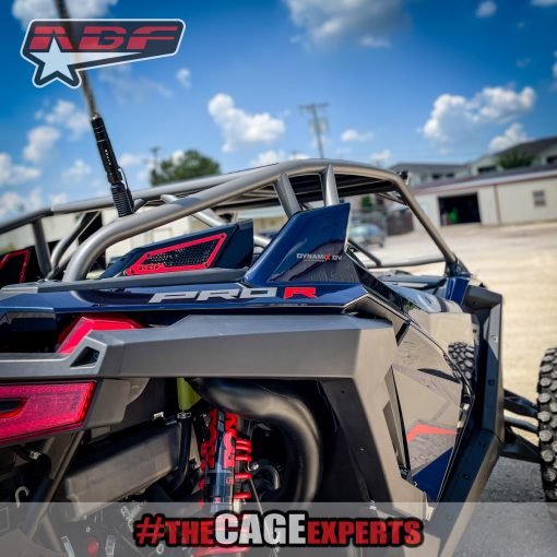 2 seat rzr pro r with aftermarket rollcage